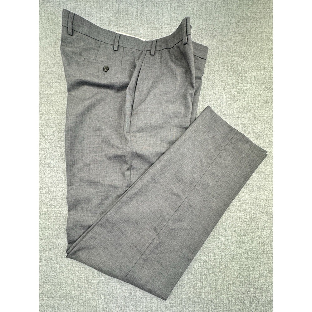 Lauren Ralph Lauren Classic-Fit UltraFlex Suit Trouser Pants Gray 36x34 NWT